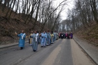 Епископ Леонид возглавил Крестный ход и Божественную Литургию в Юровичах в праздник Похвалы Пресвятой Богородицы